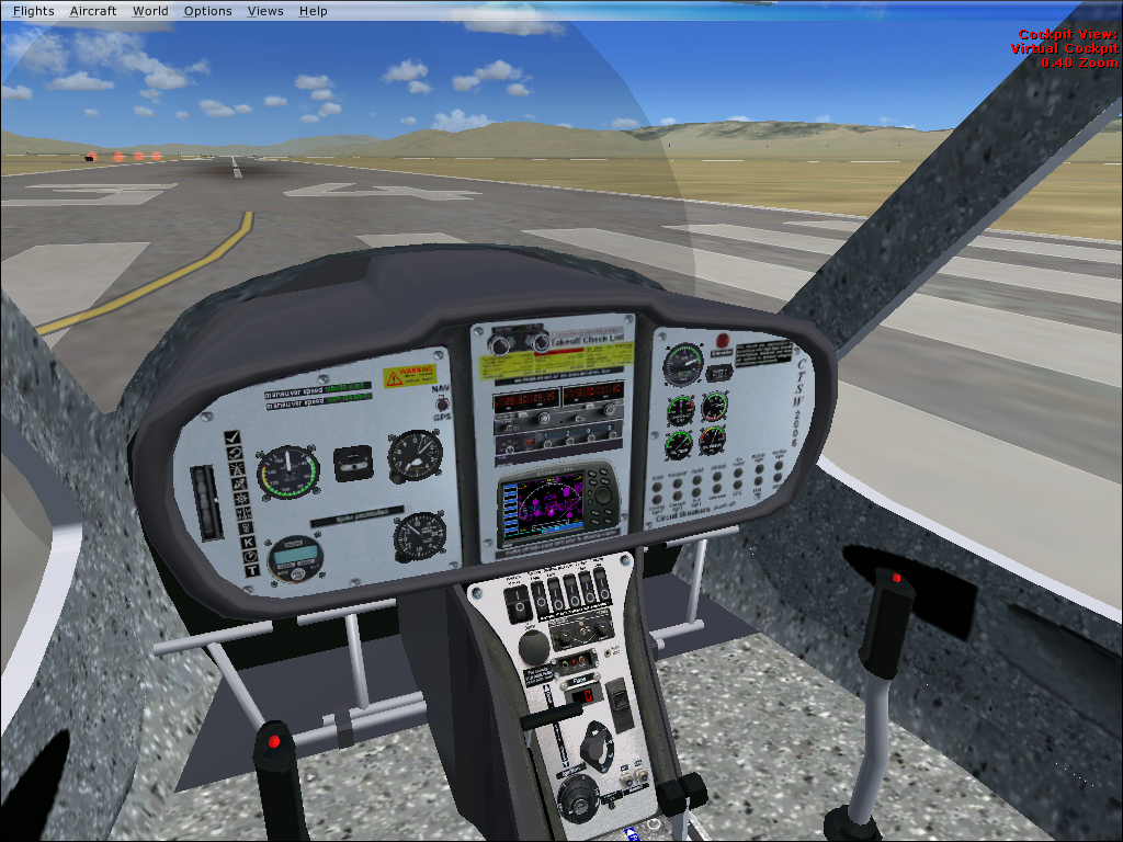 Flight Design CT, 3D cockpit view