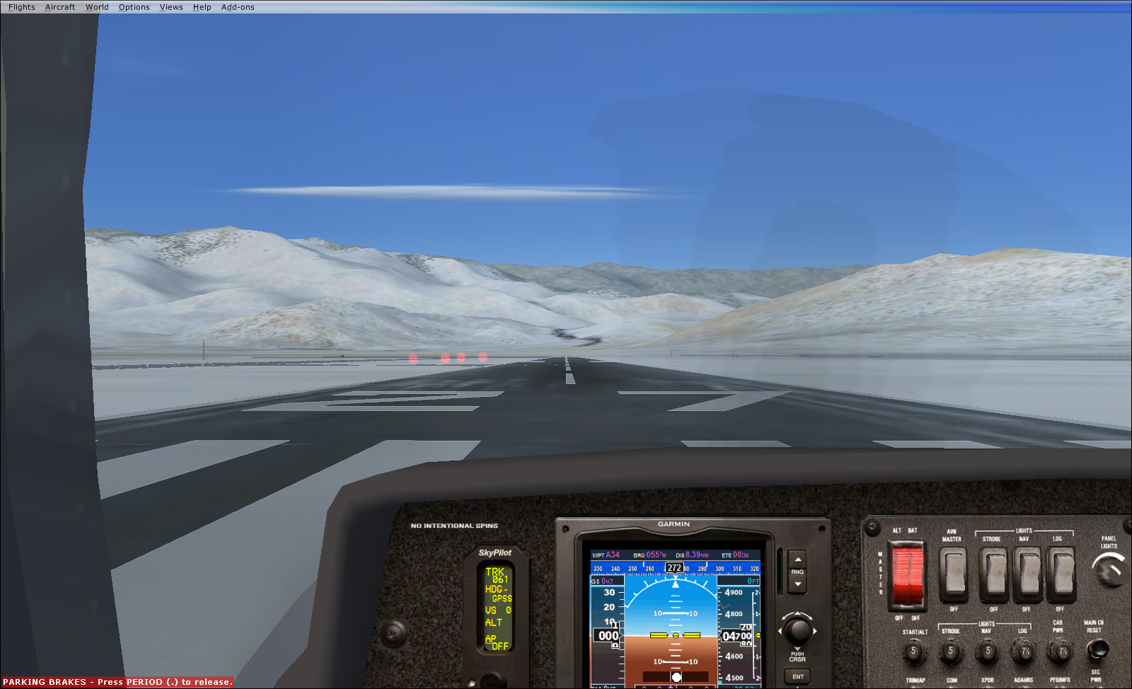 FSX - Cessna_Skycatcher, virtual 3D cockpit