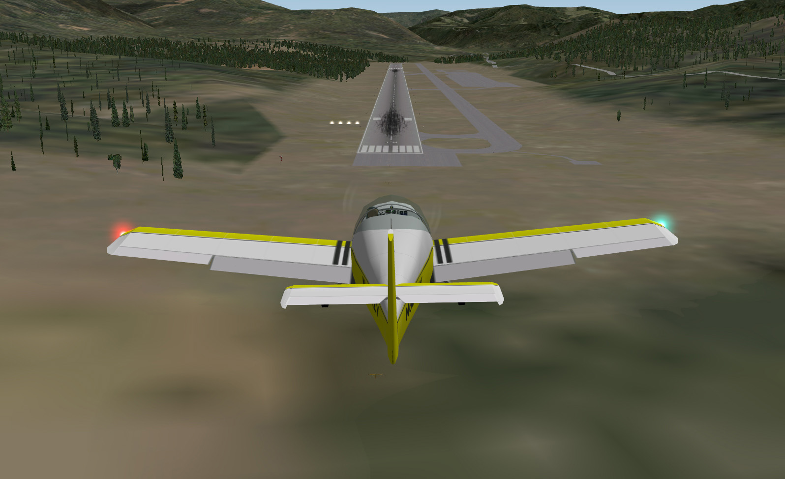 X-Plane - Zodiac On Approach, back view