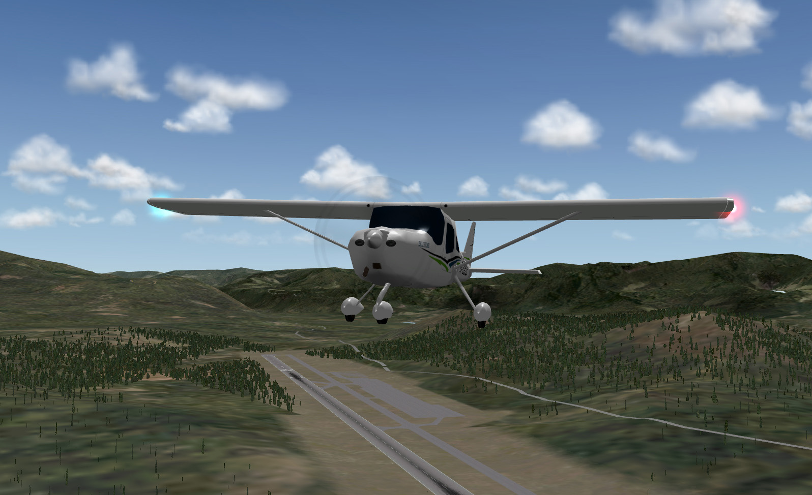 X-Plane - Cessna Skycatcher, front view
