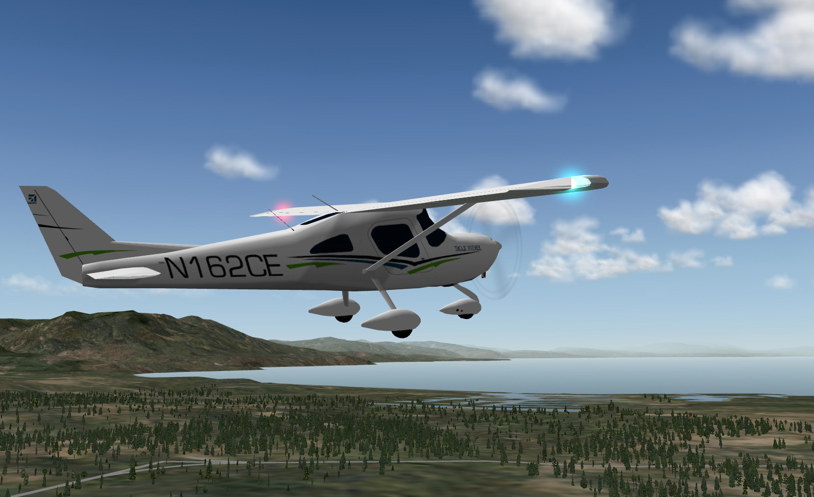 X-Plane - Cessna Skycatcher, side view